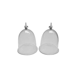 Quick release contoured airlock breast cup for vacuum enlargement