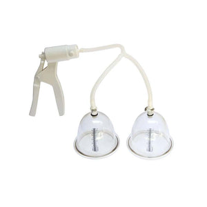 Complete Bello combo nipple enlargement and correction system with pump, six cups and travel bag