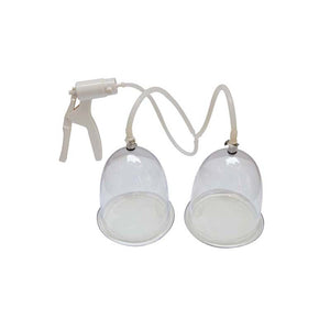 Complete iMEDiHelp breast enhancement kit with cups, pump, tubing and travel bags