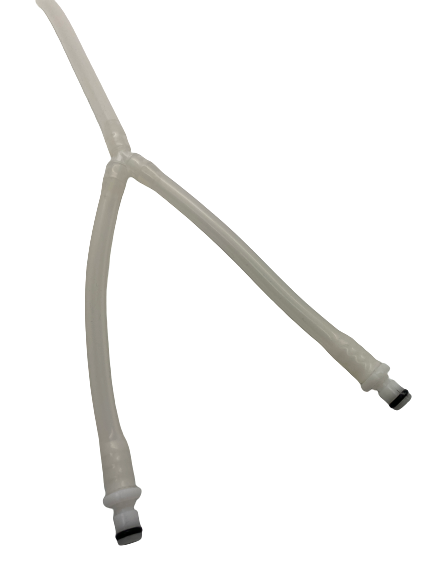 Y-piece silicone tubing connector