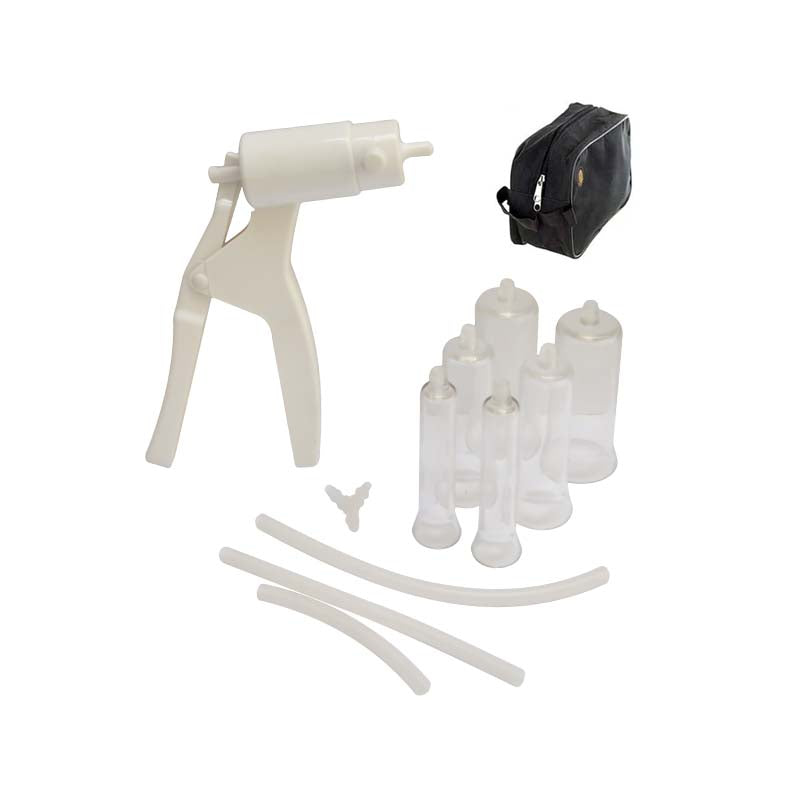 Bello combo six-cup nipple enlargement and inverted nipple correction system with small, medium and large cups