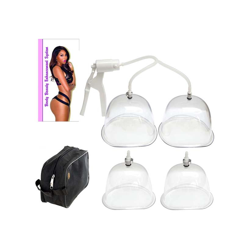 Buttock enlargement vacuum pump showing how Booty Beauty works at home