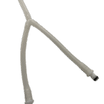 Y-piece silicone tubing connector