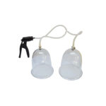 Complete iMEDiHelp breast enhancement kit with cups, pump, tubing and travel bag