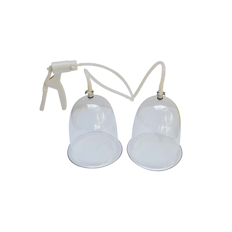 iMEDiHelp BustBeauty breast enlargement system with two vacuum cups and manual pump