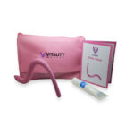 Soft silicone pelvic wand with curved ends for vaginal or rectal use, helps relieve deep pelvic floor muscle tension and discomfort.