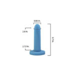 Softilate Silk Size 3 Vaginal Dilator 3.5 x 0.65 inches, comfortable silicone dilator trusted by physical therapists for painful sex, post-surgery recovery, and gender affirmation therapy