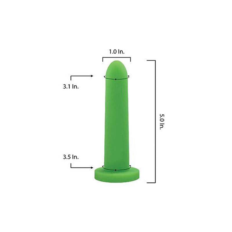 Softilate Silk Size 5 Vaginal Dilator 5.0 x 0.95 inches, comfortable silicone dilator trusted by physical therapists for painful sex, post-surgery recovery, and gender affirmation therapy