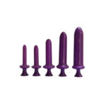 Softlilate Vaginal Dilator Set of 5 medical-grade plastic dilators, sizes 8cm to 15cm, for progressive home dilator therapy, vaginismus, and painful sex treatment