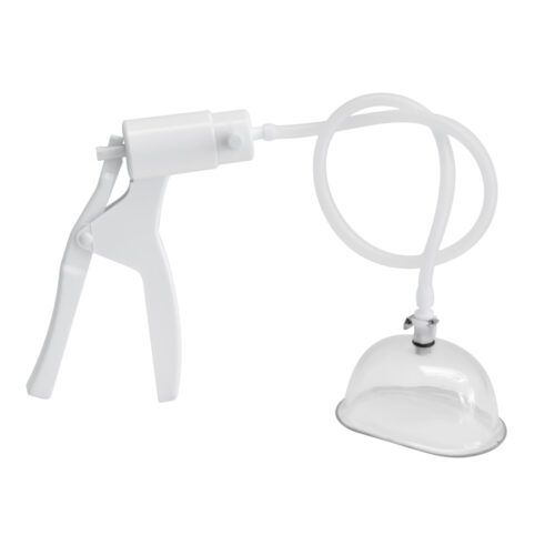 close view of airlock pussy pump system cylinder showing smooth edge design